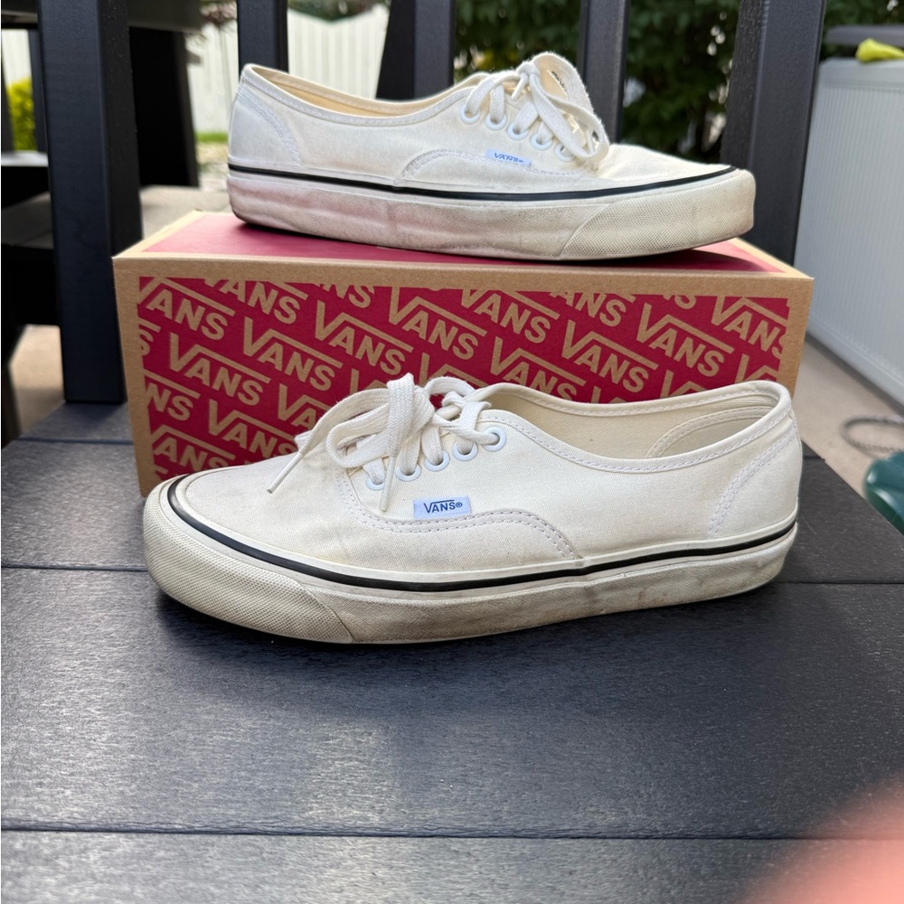 Vans Off-White Canvas Sneakers